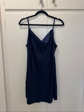 Urban Outfitters Navy Slip Mini Dress